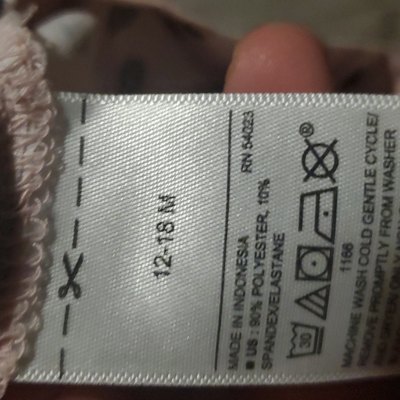 💚 Old Navy | Toddler Sleeveless Summer Romper | Pink | Black | 12-18 Month - Picture 4 of 5